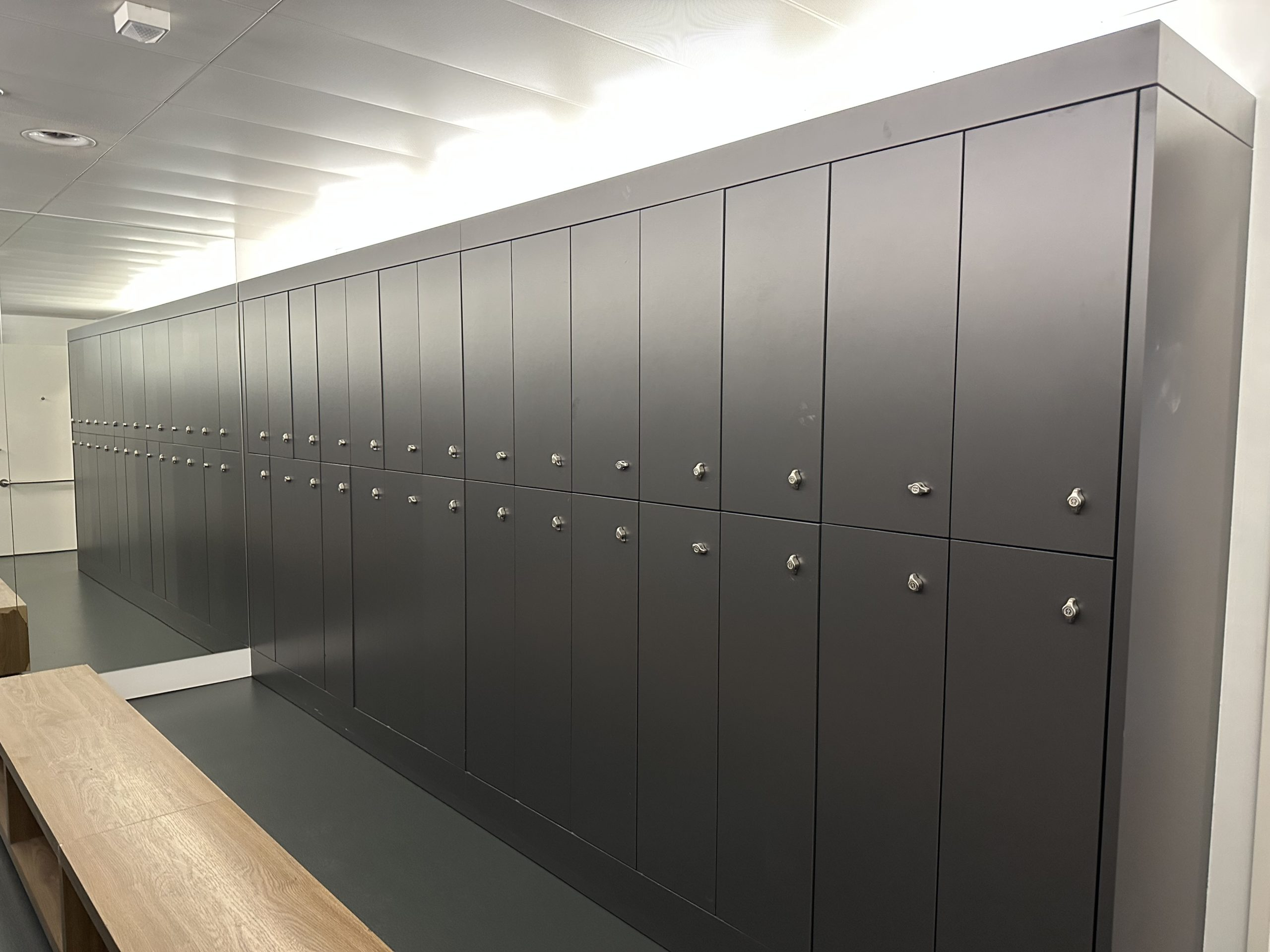 A changing room and shower areas at your disposal